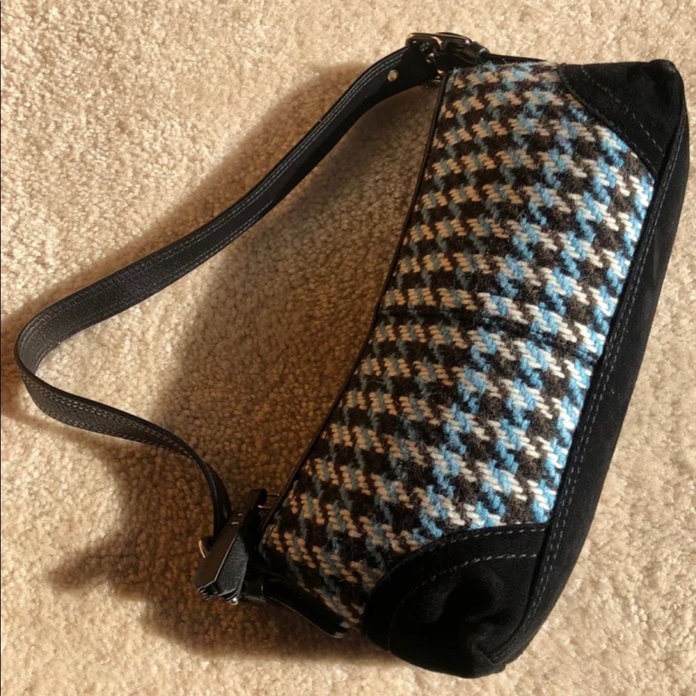 Used Herringbone Coach Hobo Purse